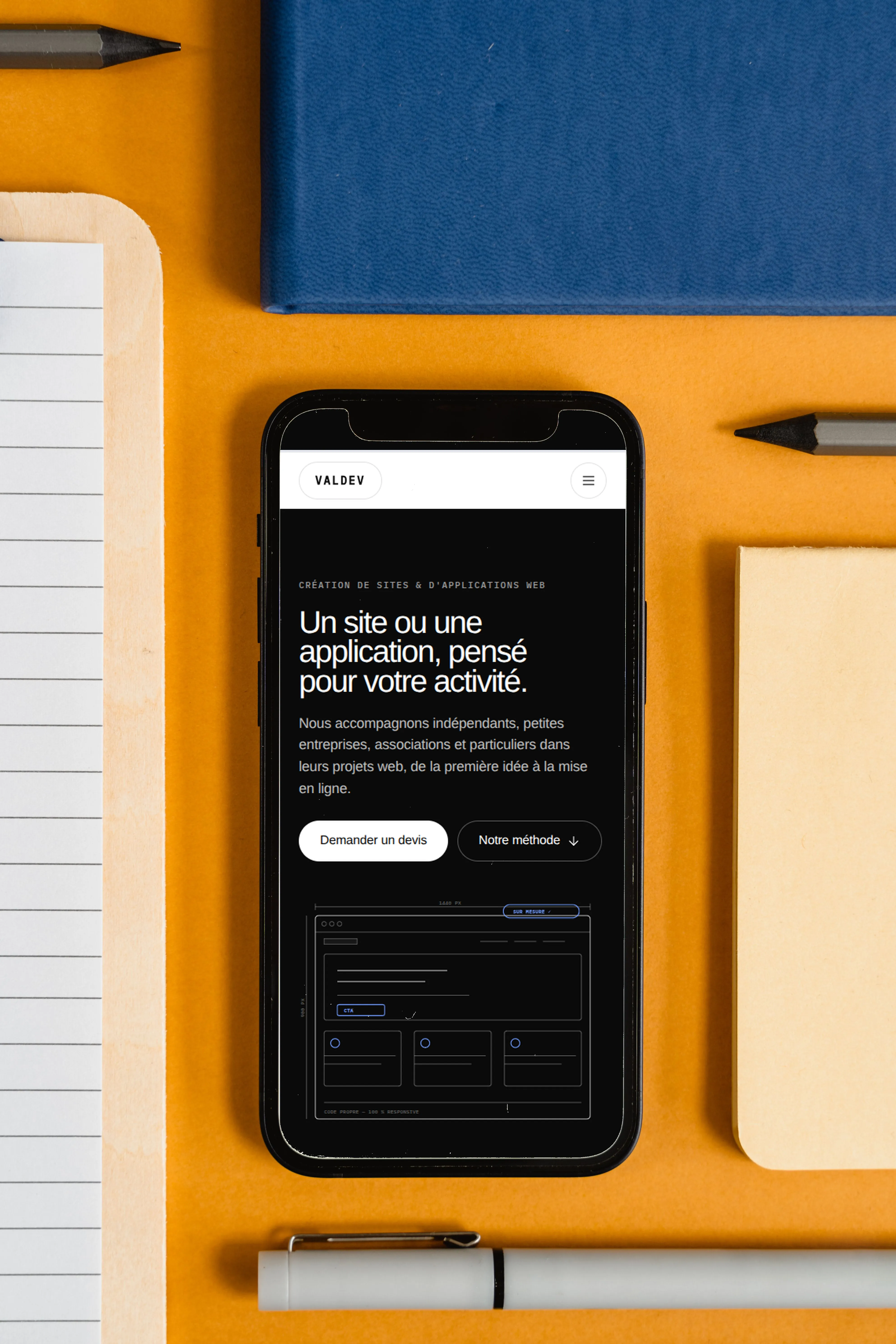 Un site qui présente clairement votre activité.